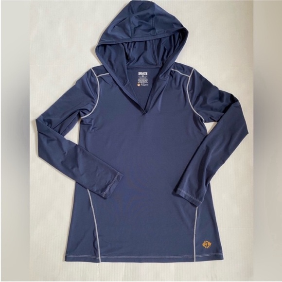 Duluth Trading Co Tops - Duluth Trading Co Sun shirt Coverup Hoodie  Tunic UPF50+ Top size XS